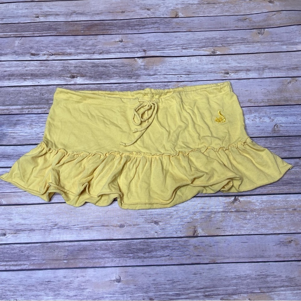 Flirtitude Yellow Lightweight Mini Skirt Size M Medium (Juniors)